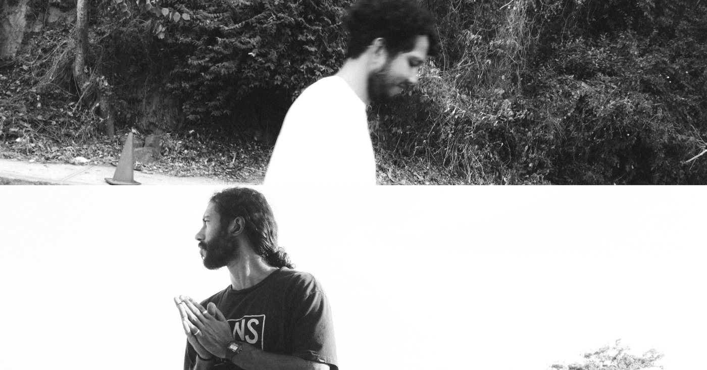 Dos retratos masculinos en blanco y negro